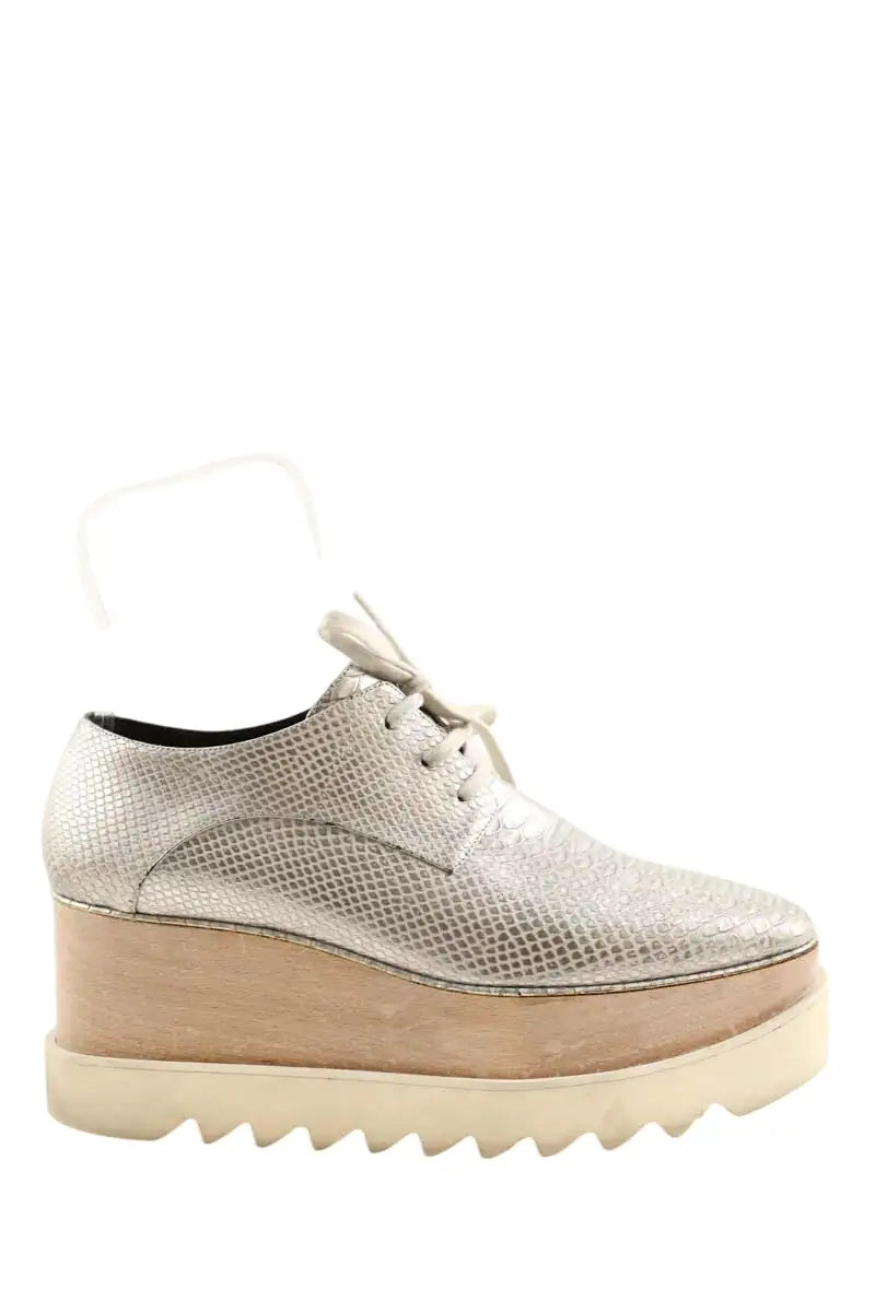 Mocassins Stella McCartney Argent en Cuir, taille 38 - Seconde Main