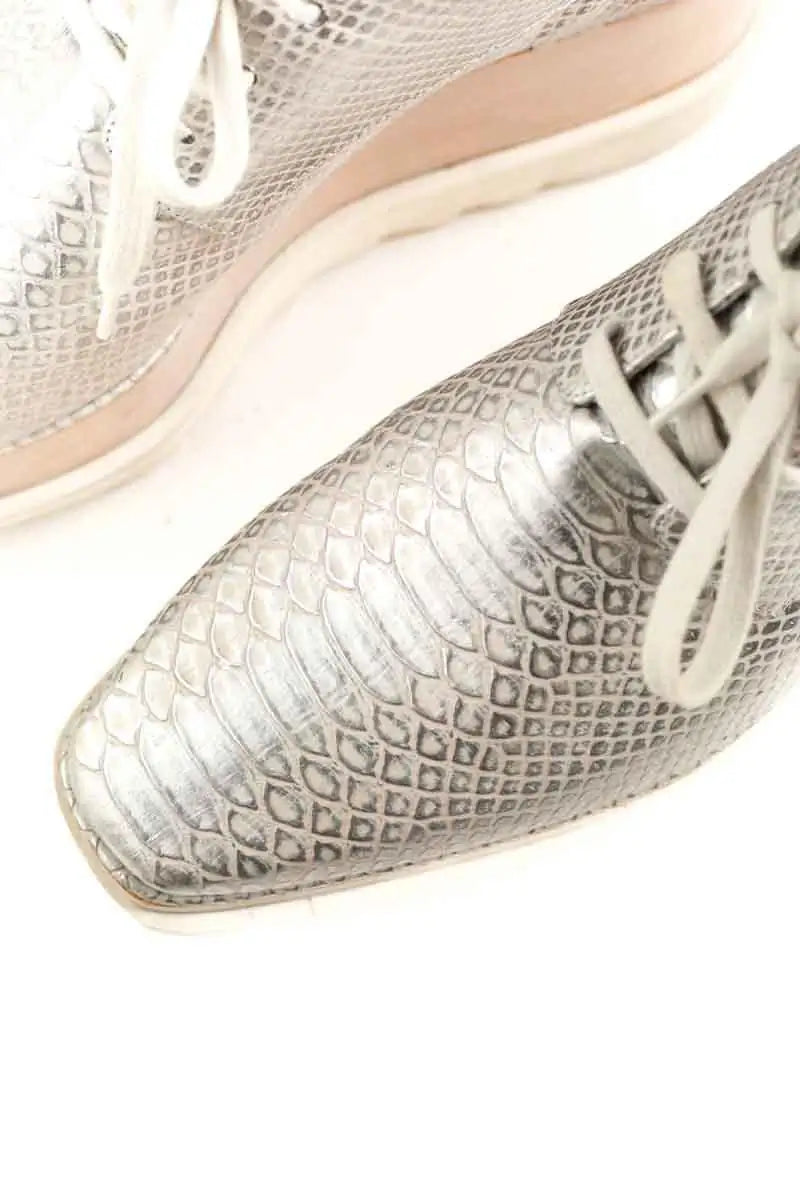 Mocassins Stella McCartney Argent en Cuir