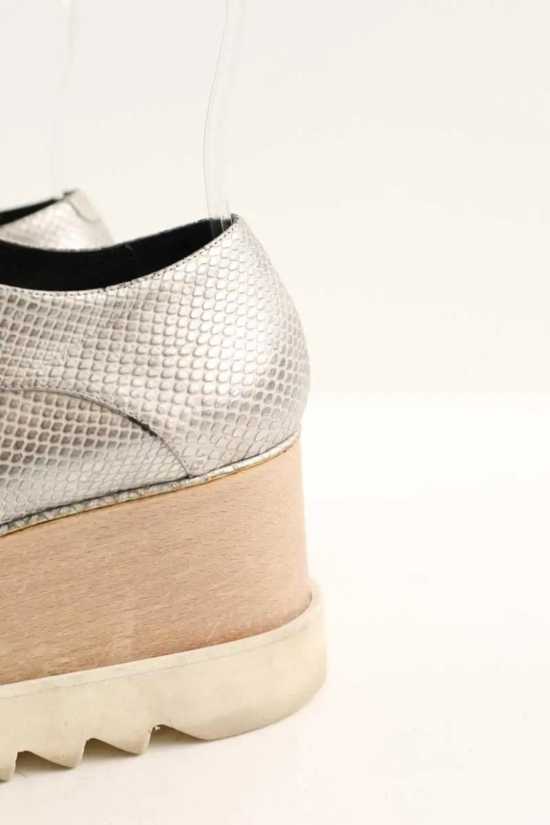 Mocassins Stella McCartney Argent en Cuir