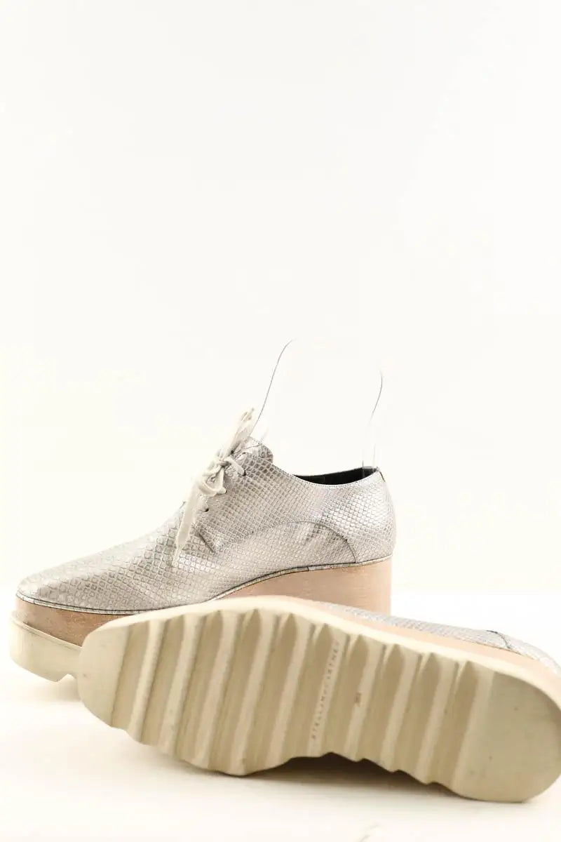 Mocassins Stella McCartney Argent en Cuir