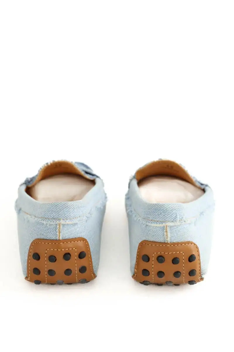Mocassins Tod's Bleu en Tissu