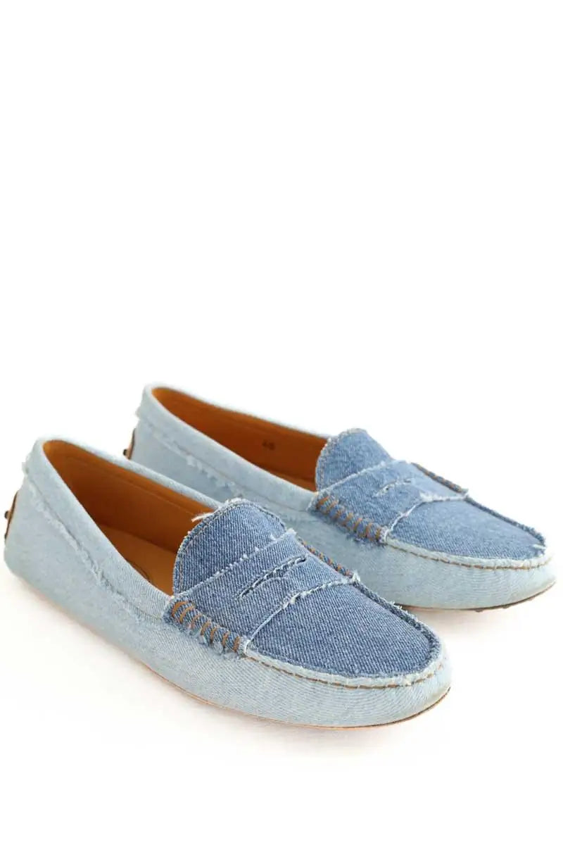 Mocassins Tod's Bleu en Tissu