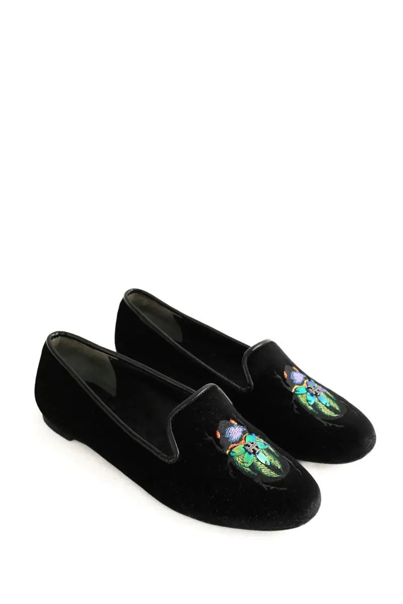 Mocassins Tory Burch Noir en Velours