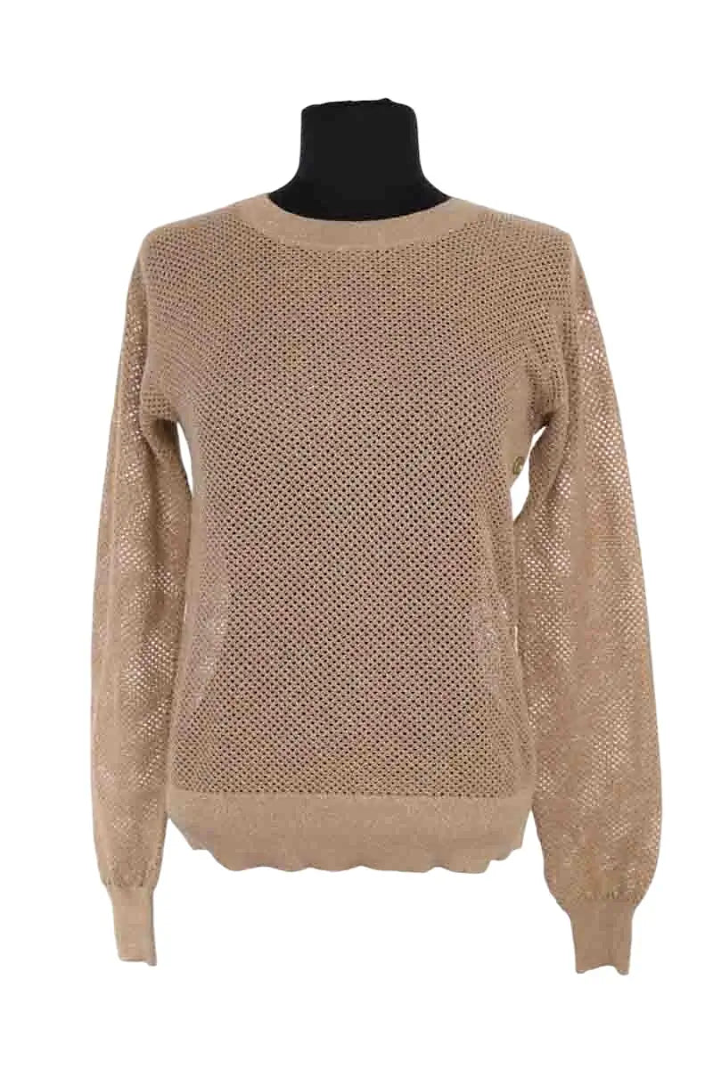 Pull Michael Kors Camel en Synthétique, taille S - Seconde Main