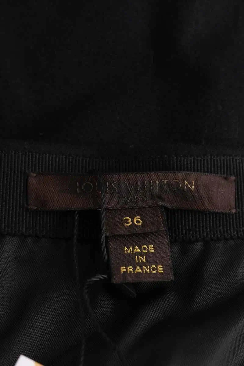 Jupe Louis Vuitton Noir en Laine
