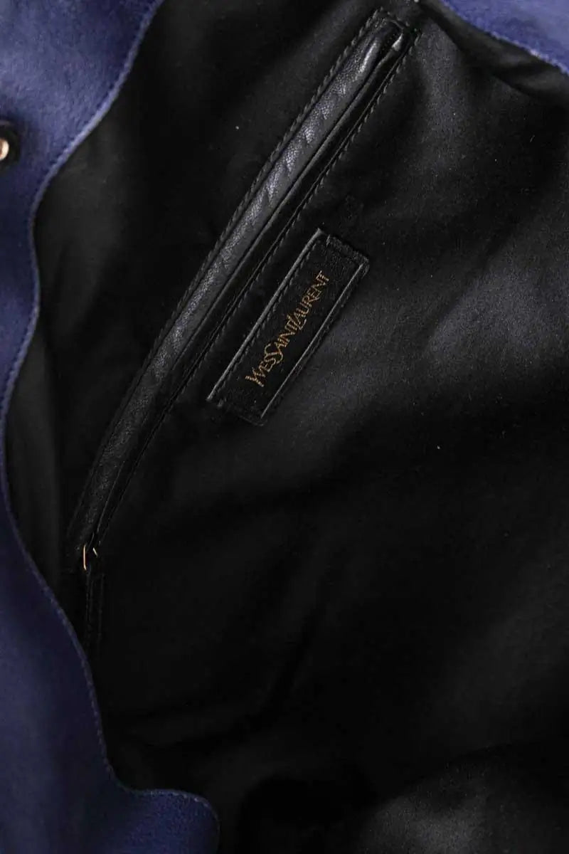 Sac à main Yves Saint Laurent Bleu en Cuir