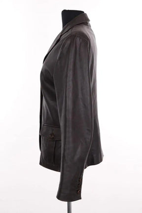 Veste Max Mara Marron en Cuir