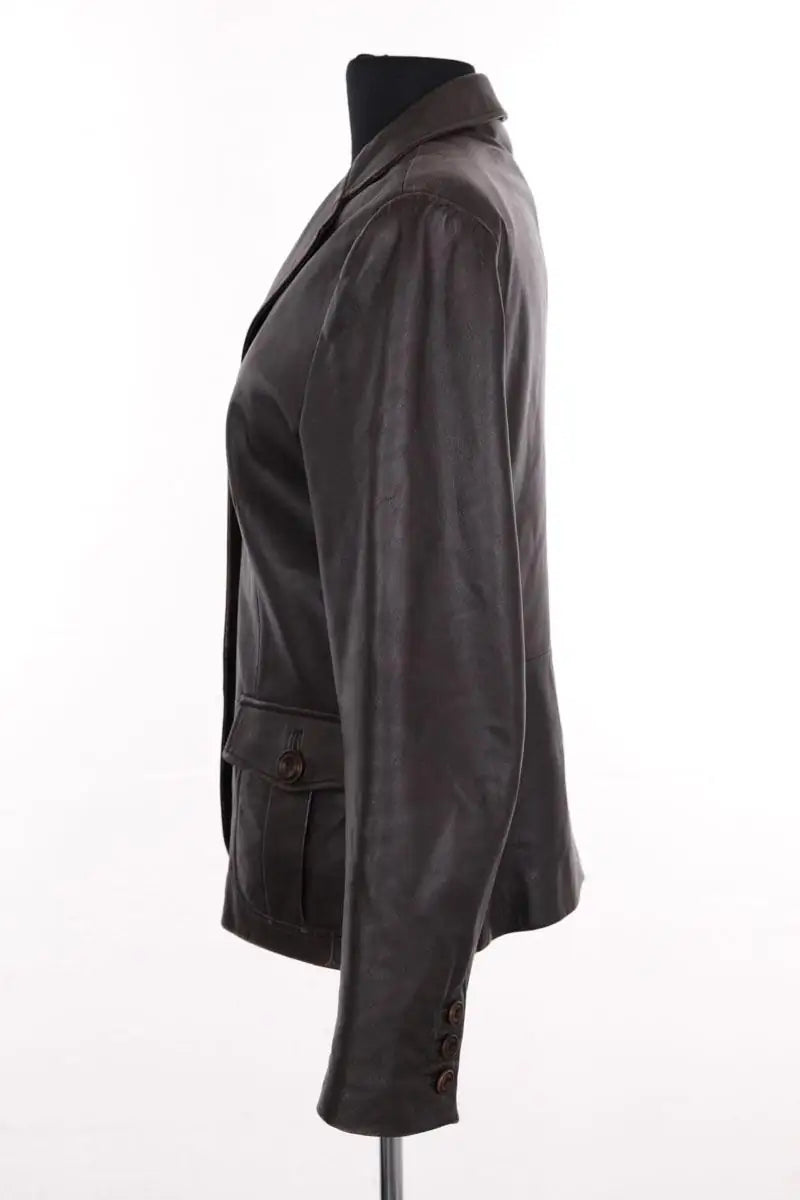 Veste Max Mara Marron en Cuir