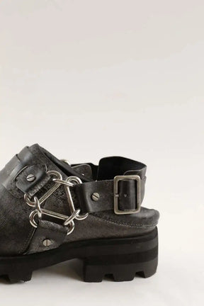 Mules Acne Studios Balius buckle mules Noir en Cuir