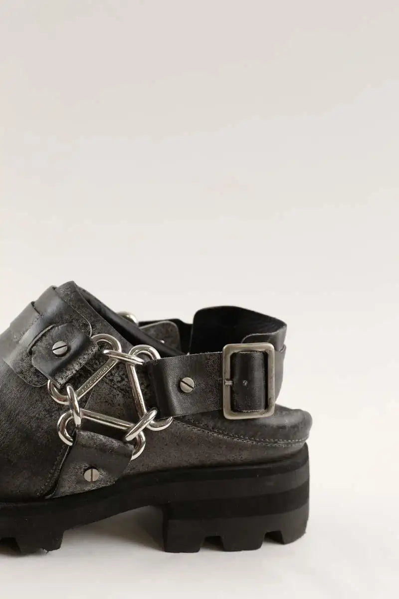Mules Acne Studios Balius buckle mules Noir en Cuir
