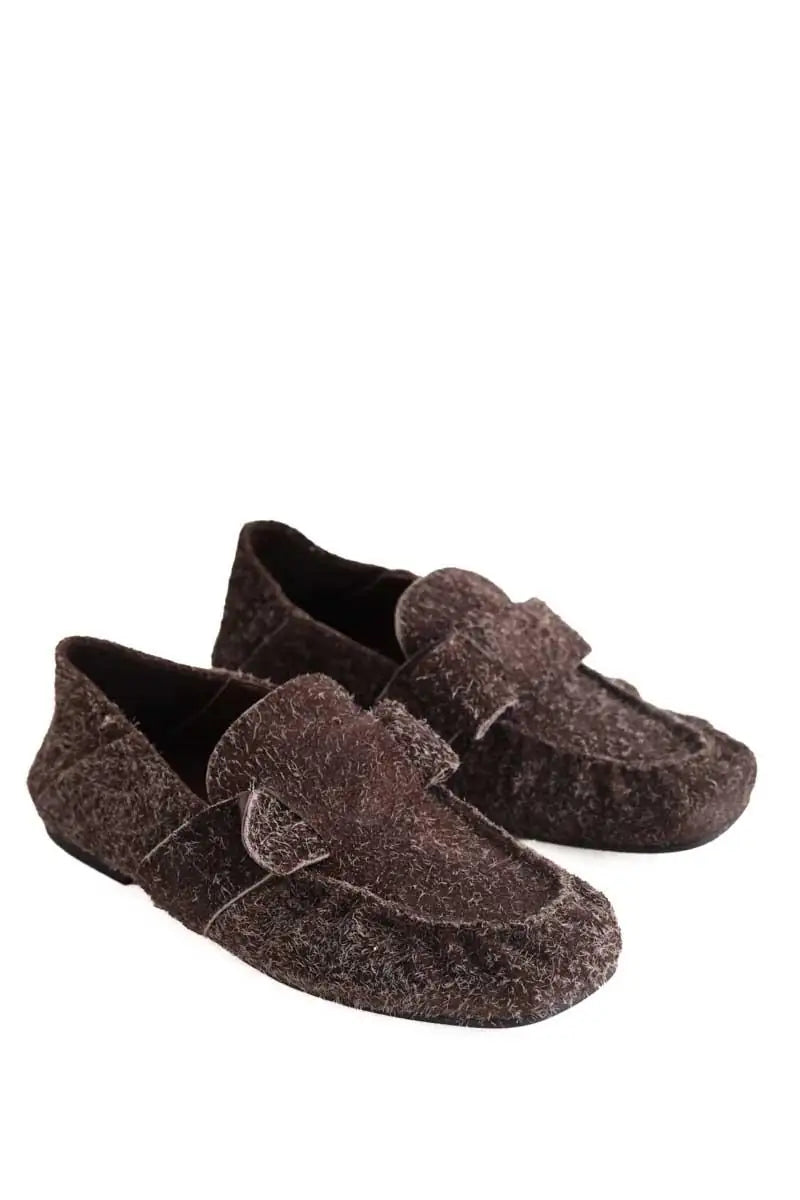 Mules Alohas Marron en Daim
