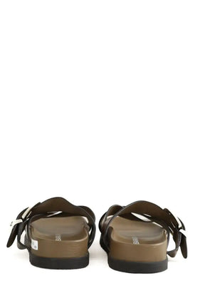 Mules Barbara Bui Kaki en Cuir