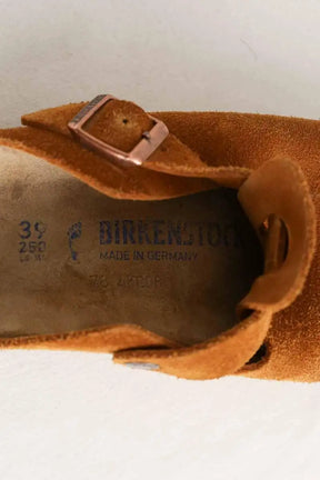 Mules Birkenstock Camel en Daim
