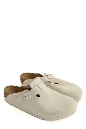 Mules Birkenstock Gris en Cuir