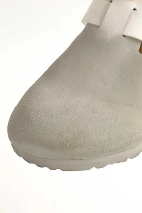 Mules Birkenstock Gris en Cuir