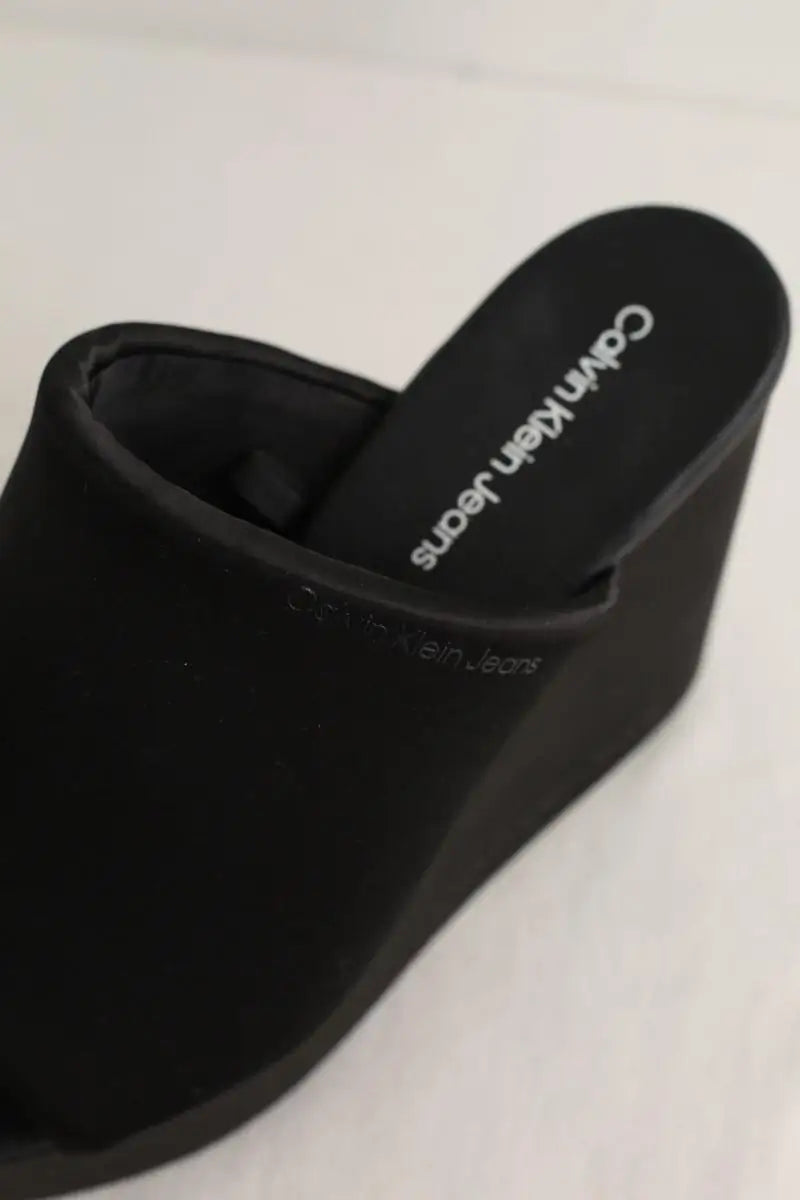Mules Calvin Klein Noir en Cuir