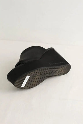 Mules Calvin Klein Noir en Cuir
