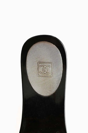 Mules Chanel Noir en Plastique