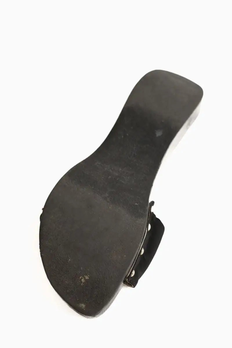 Mules Chanel Noir en Plastique