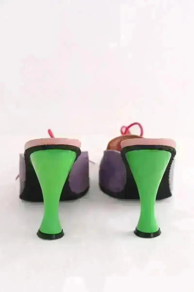 Mules Dolce & Gabbana Violet en Cuir