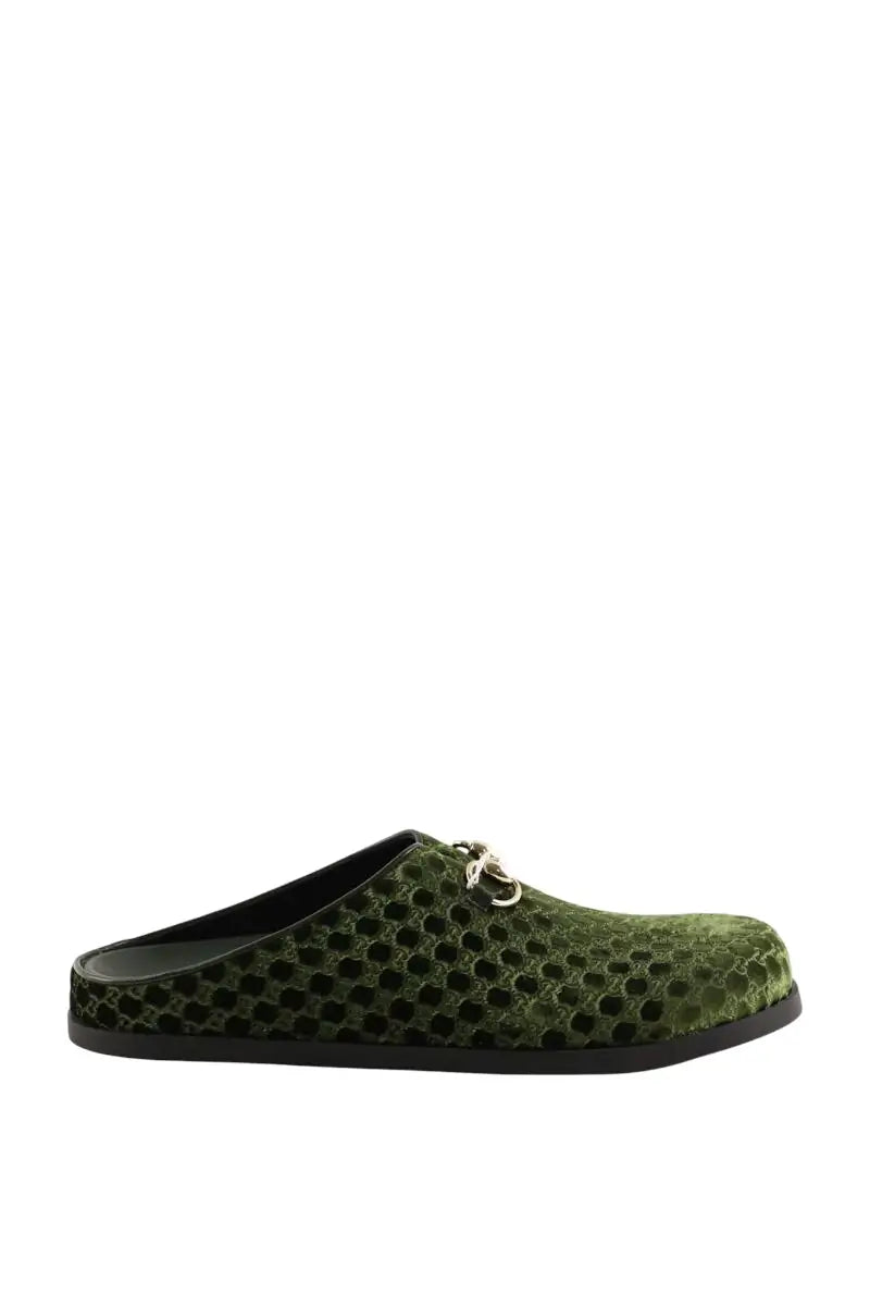 Mules Gucci Vert en Cuir, taille 41 - Seconde Main