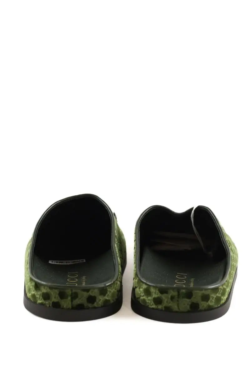 Mules Gucci Vert en Cuir