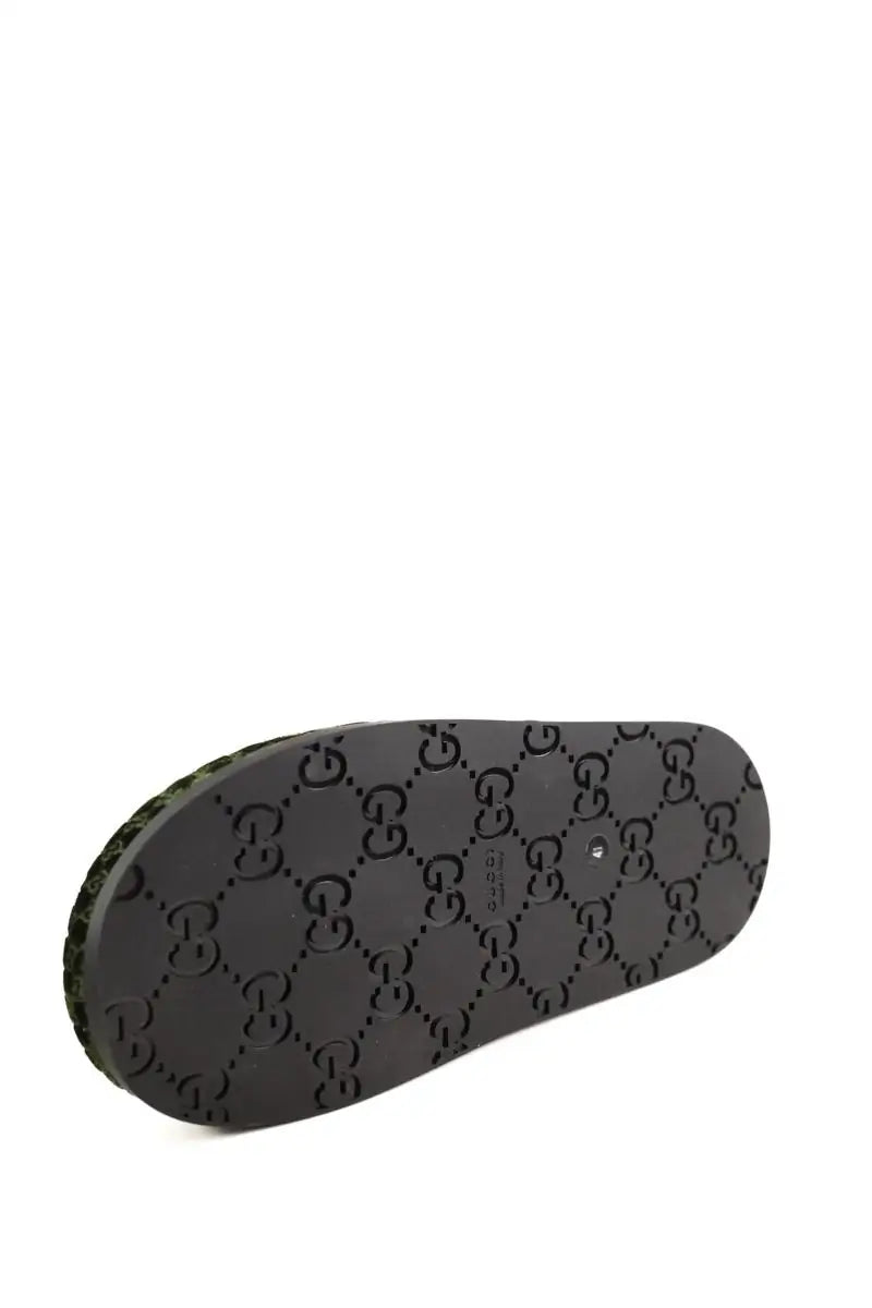 Mules Gucci Vert en Cuir