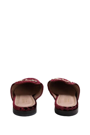 Mules Gucci Violet en Daim