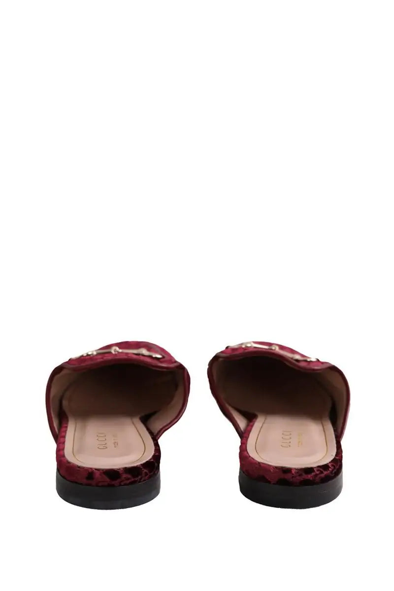 Mules Gucci Violet en Daim