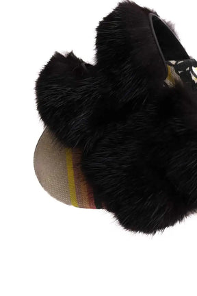 Mules Hermès Noir en Cuir