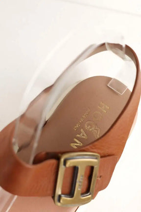 Mules Hogan Camel en Cuir