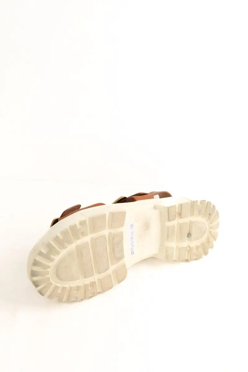 Mules Hogan Camel en Cuir