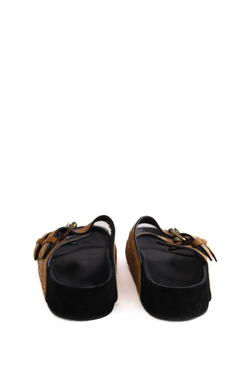 Mules Isabel Marant Marron en Daim