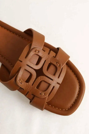 Mules LK Bennett Casper Camel en Cuir