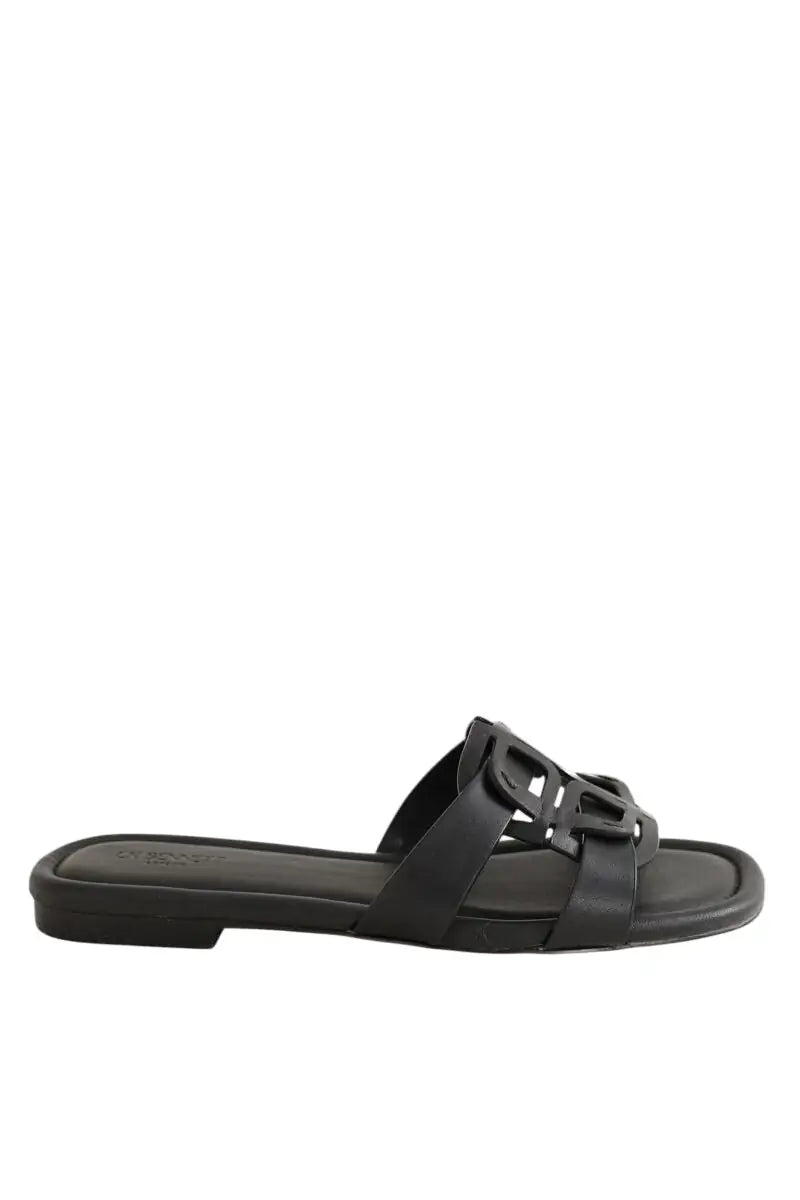 Mules LK Bennett Casper Noir en Cuir, taille 39 - Seconde Main