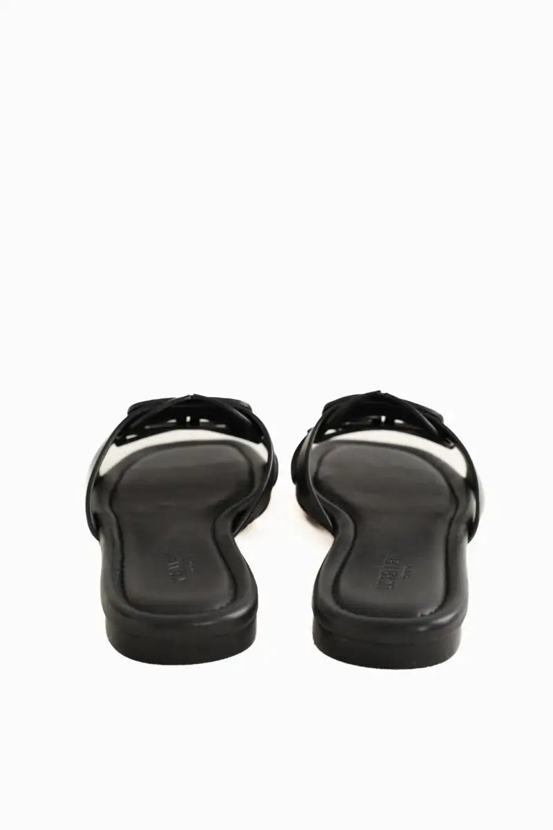 Mules LK Bennett Casper Noir en Cuir