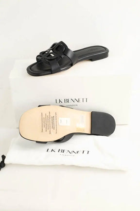 Mules LK Bennett Casper Noir en Cuir