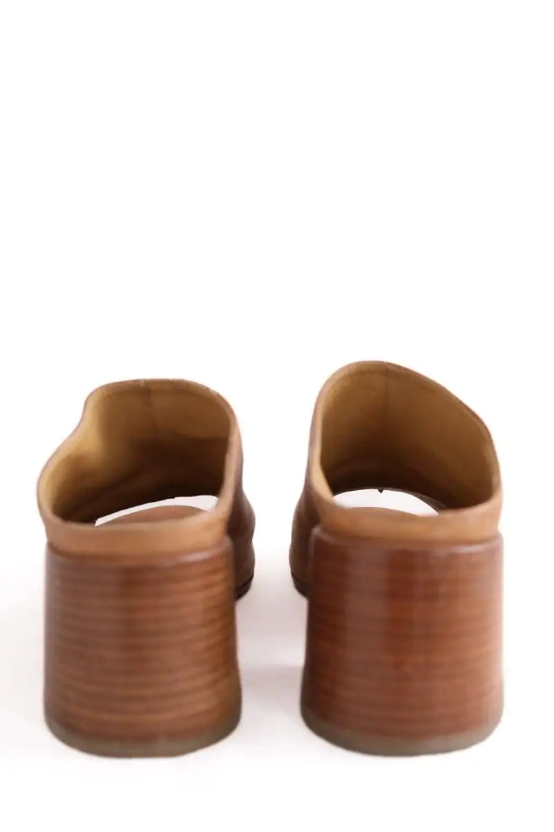 Mules Maison Martin Margiela Camel en Cuir
