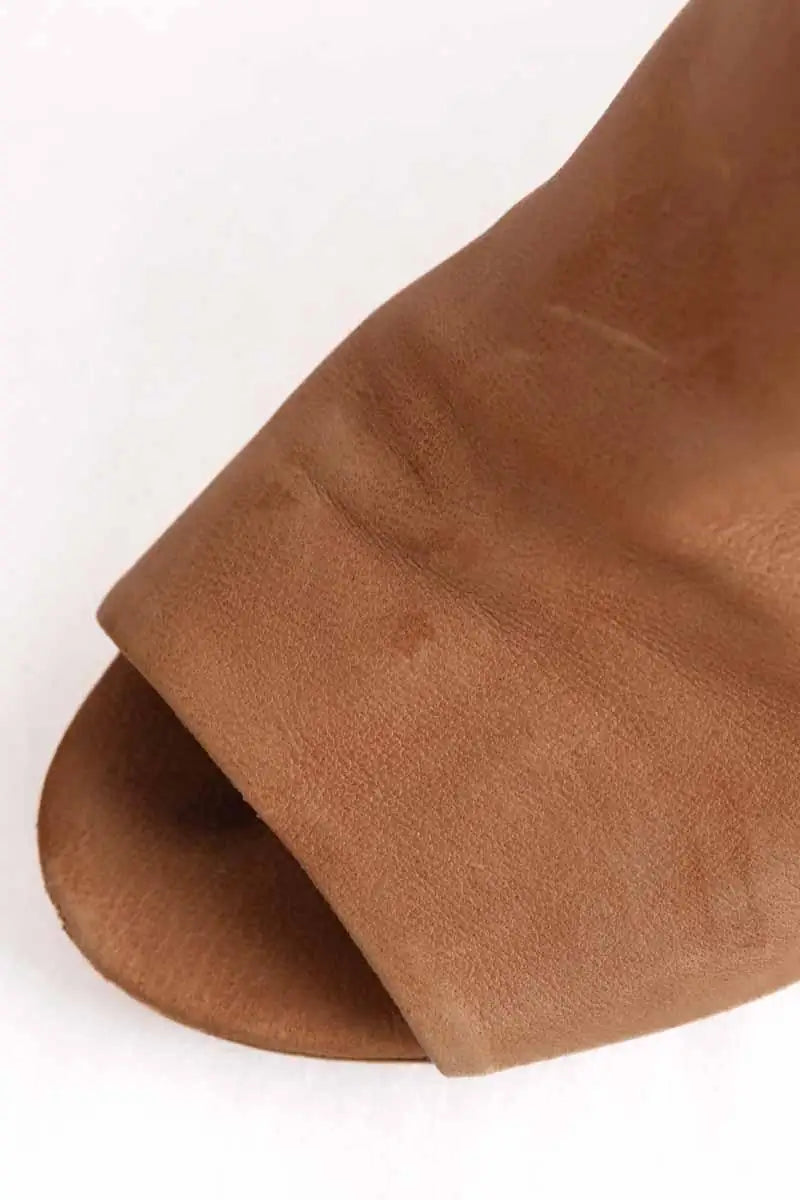 Mules Maison Martin Margiela Camel en Cuir