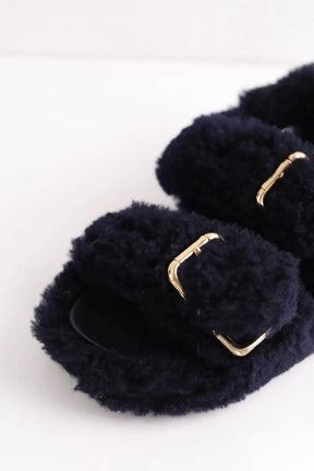 Mules Marni Marine en Tissu