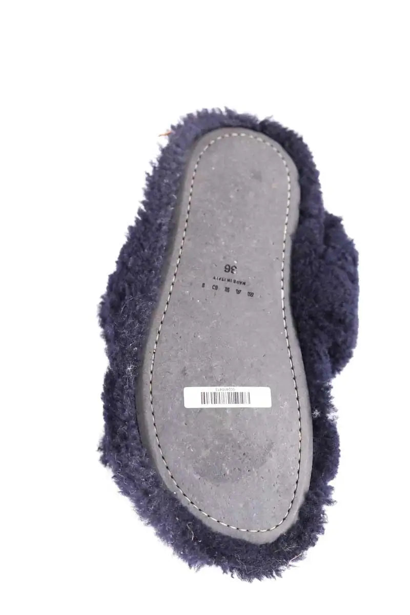 Mules Marni Marine en Tissu