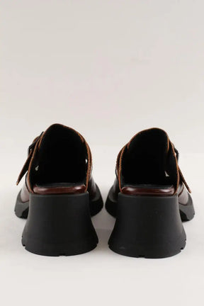 Mules Miista Marron en Cuir