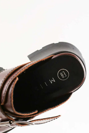 Mules Miista Marron en Cuir