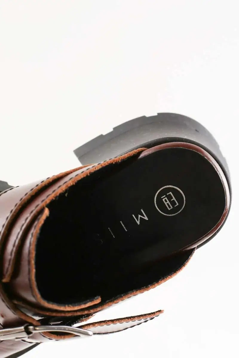 Mules Miista Marron en Cuir