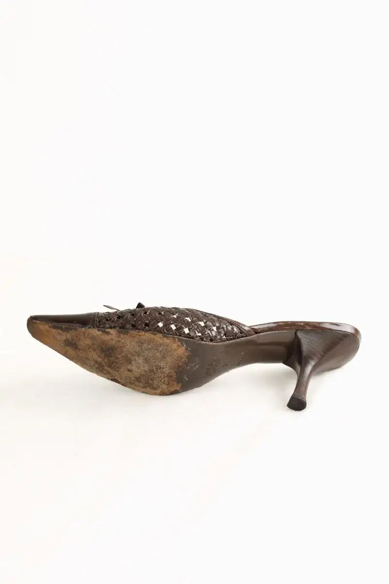 Mules Miu Miu Marron en Cuir