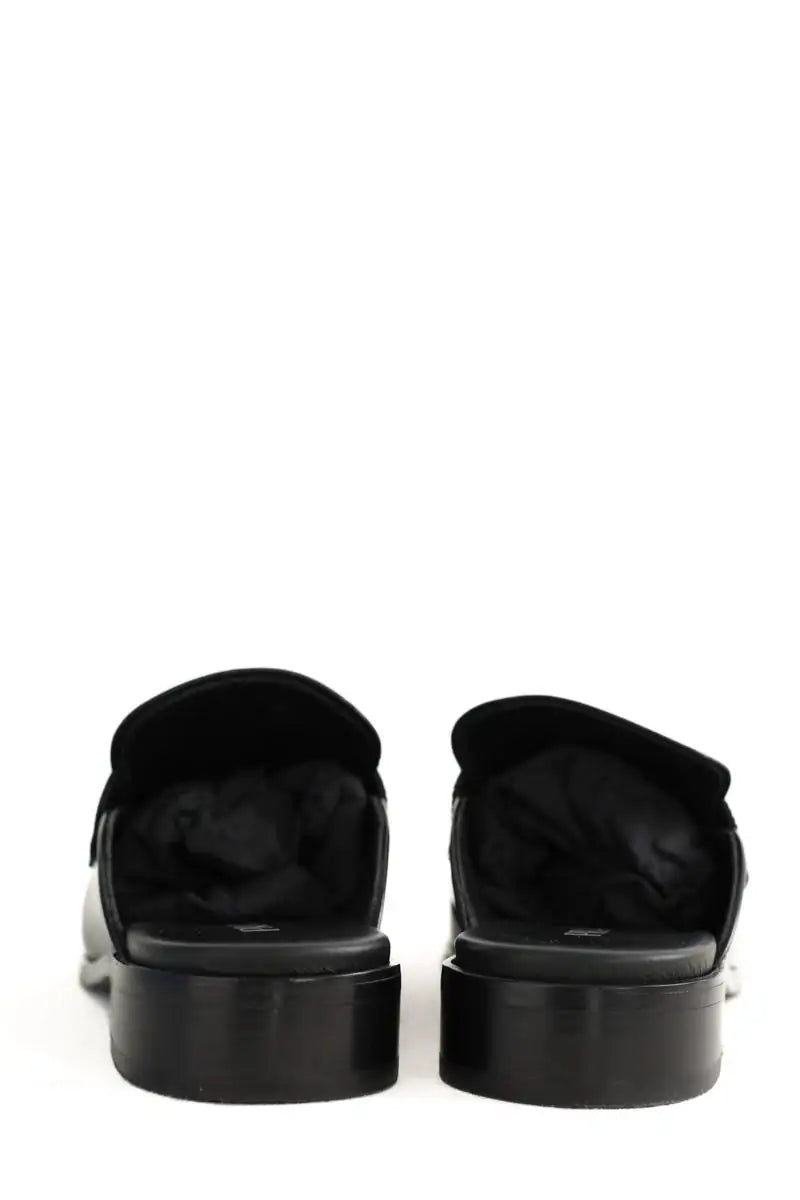 Mules Prada Noir en Cuir