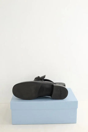 Mules Prada Noir en Cuir