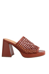 Mules Sézane Marron en Cuir, taille 39 - Seconde Main