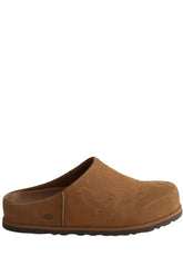 Mules Ugg Camel en Cuir, taille 43 - Seconde Main