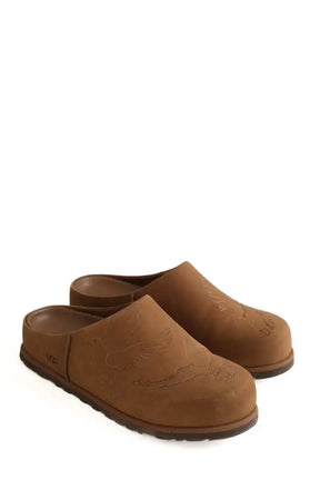 Mules Ugg Camel en Cuir